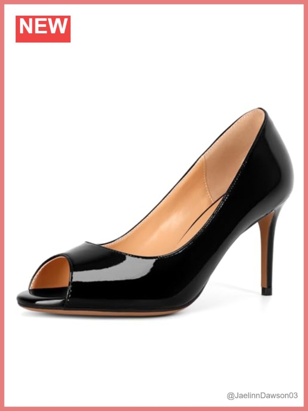 Women's Peep Toe Stiletto Pumps Slip On Party Wedding Shoes